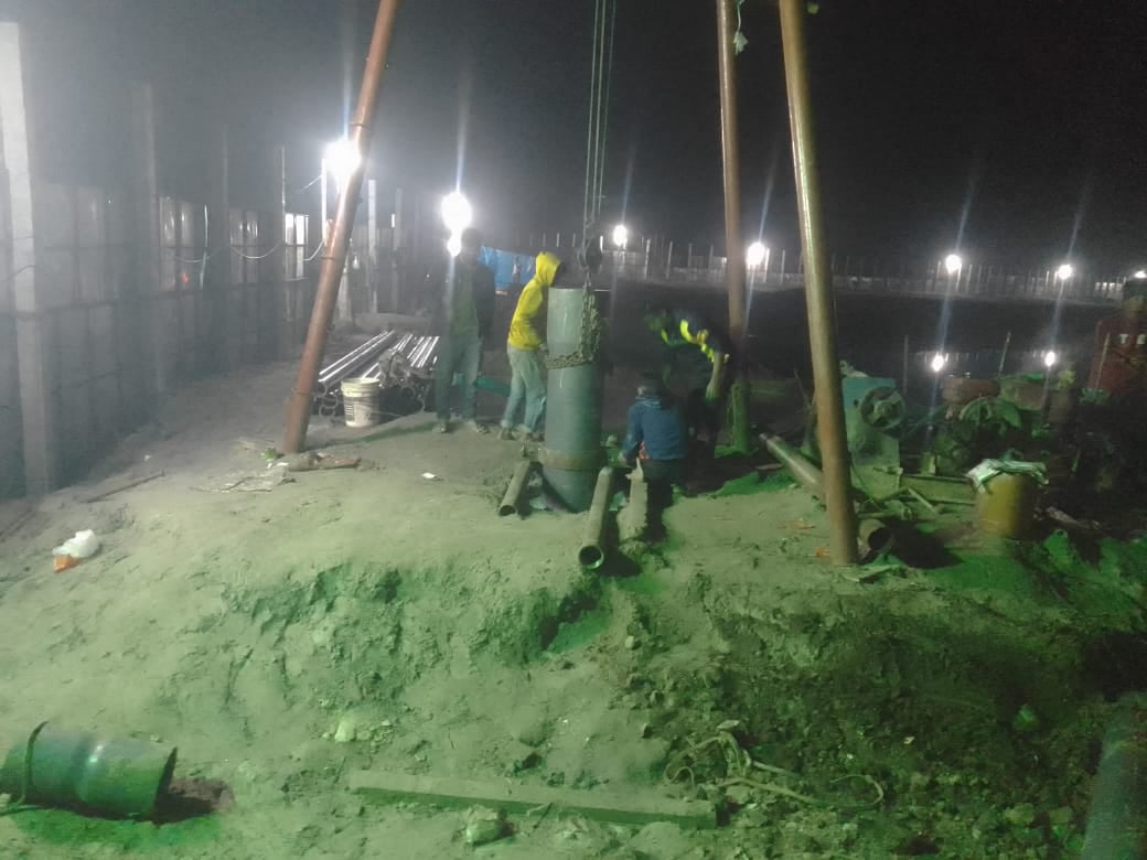 Deep Tube-well Boring (120m) & Commissioning