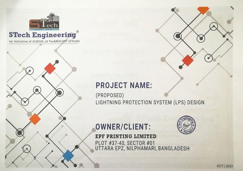 Proposed Lightning Protection System (LPS) Design