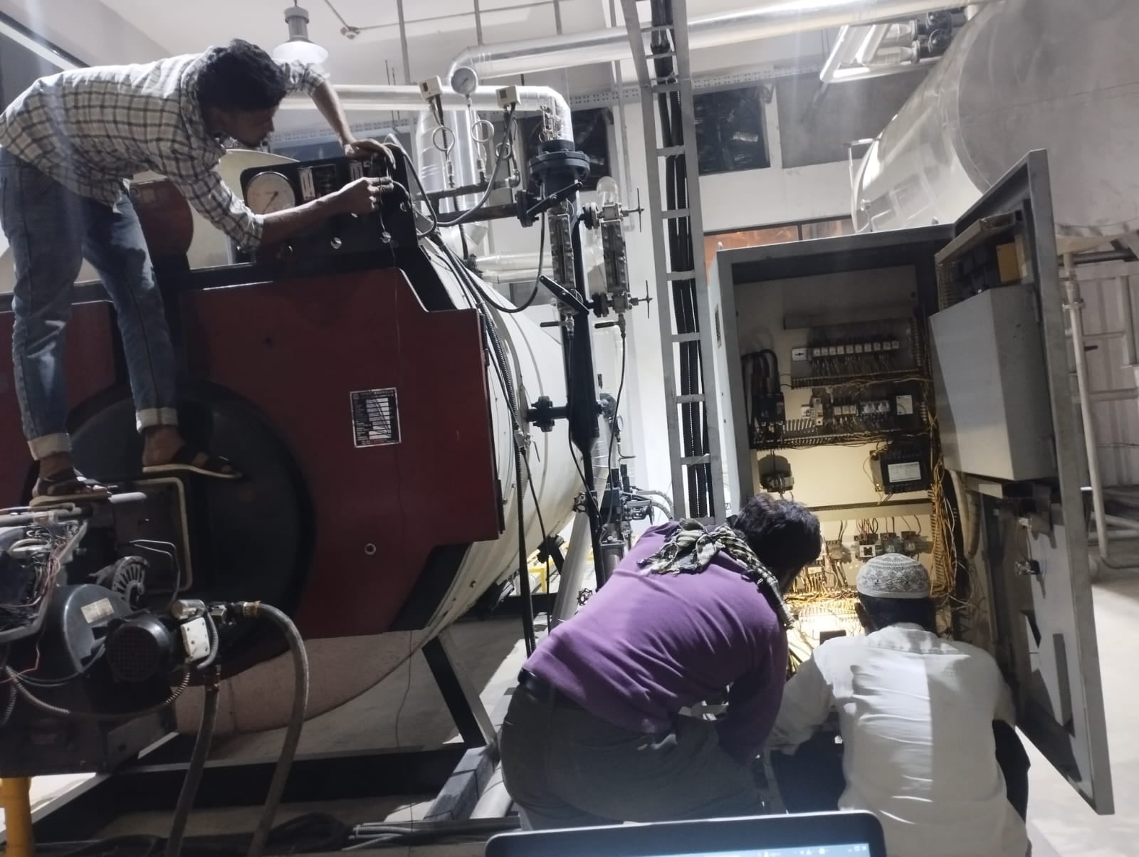 As-Built Electrical Layout Drawing of Boiler Control System